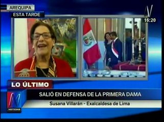 Susana Villarán defiende a Nadine Heredia: "Hay más temas importantes"