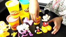 Mickey Mouse clubhouse play doh Barbie Peppa pig frozen surprise eggs Donald Duck cartoon