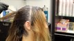 Balayage hair painting ombre color and style