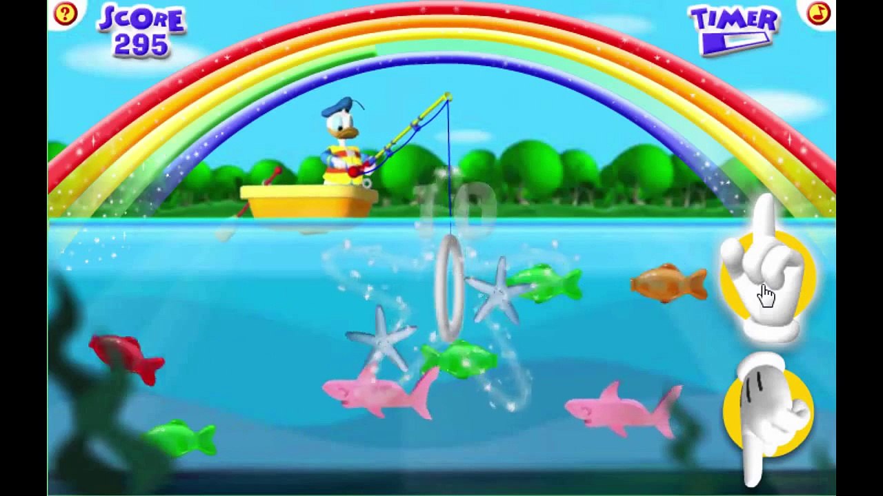 Disney Jr Mickey Mouse Clubhouse Donald's Gone Gooey Fishing Cartoon Animation Game Play W