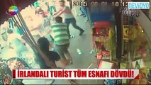 irish tourists İrlandalı turist Aksaray esnafını tek başına dövdü - İstanbul'da boksör turist dayağı