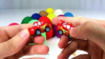 LEARN COLORS for Children w/ Play Doh Surprise Eggs Donald Duck Toy Story Spiderman Disney Cars Toy