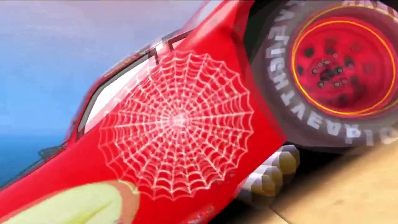 Spider Man McQueen Disney Cars Pixar Nursery Rhymes & Spiderman Lightning Red
