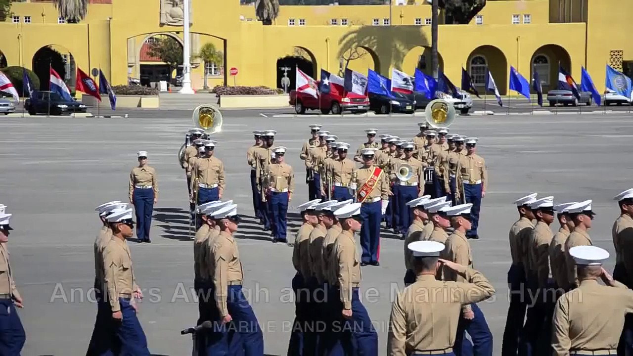 Anchors Aweigh & The Marines Hymn - Marine Band San Diego