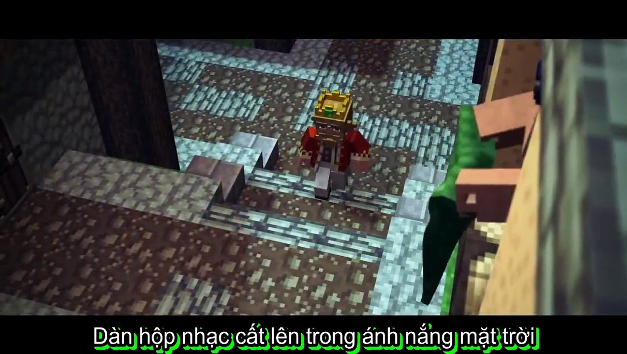 {Mừng 200 subcribe Minecraft Vietsub Song] Fallen Kingdom - CaptainSparklez