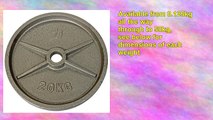 Strength Shop Cast Iron Olympic Plate Grey Pair 20 Kilograms