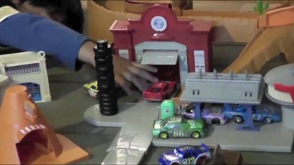 Download Video: Piston Cup Race Cars Take Over Radiator Springs World   Disney Pixar Die Cast Cars Playset