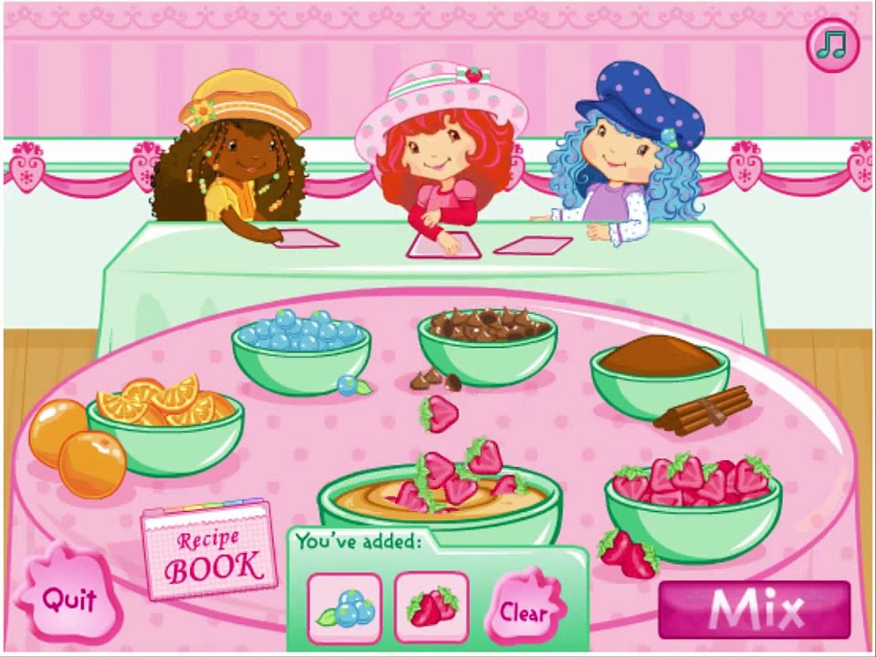 Strawberry Shortcake Cartoon Animation Berrylicious Bake Off Cooking Game Play Walkthrough