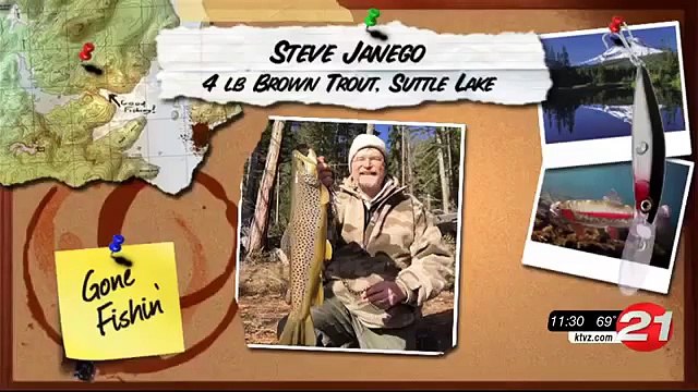 Big Ol' Fish: two trout and a big ol' salmon