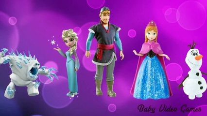 Скачать видео: Frozen Elsa Anna Disney princess Kids Songs Nursery Rhymes Daddy finger family (720p)