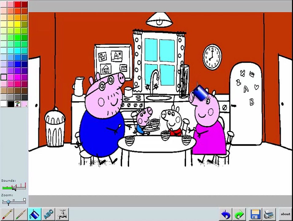 Peppa Pig best coloring games - peppa pig online games for kids - cartoon games