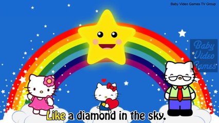 Hello Kitty cartoon Nursery Rhymes Twinkle Twinkle Little Star Kids Songs (720p)