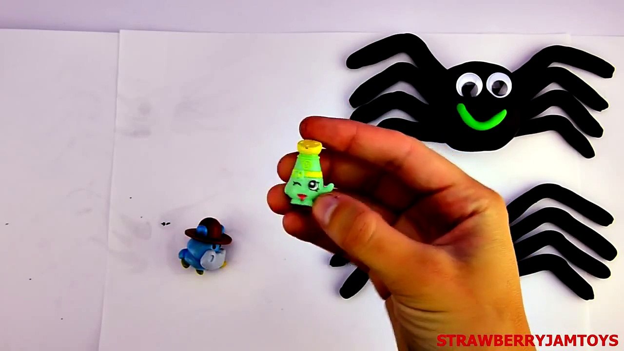 Scary Halloween Play Doh Shopkins Cars 2 Plants vs  Zombies Kinder Surprise StrawberryJamToys