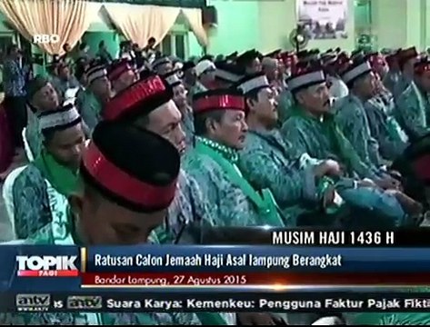 Ratusan Jemaah Calon Haji Asal Lampung Berangkat ke Tanah Suci