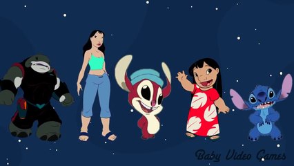 lilo and stitch Disney Nursery Rhymes _ Family Finger Song for Kids (720p)