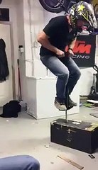 Epic Slow Motion Pogo Stick Fail