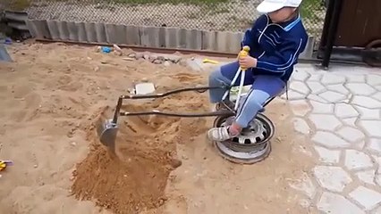 Genius Mother Makes Fun Toy For Her Child Out Of Junk