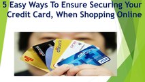 5 Easy Ways To Ensure Securing Your Credit