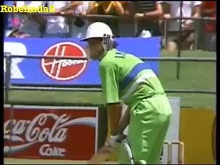 Imran Khan straight six off Winston Benjamin (1988)