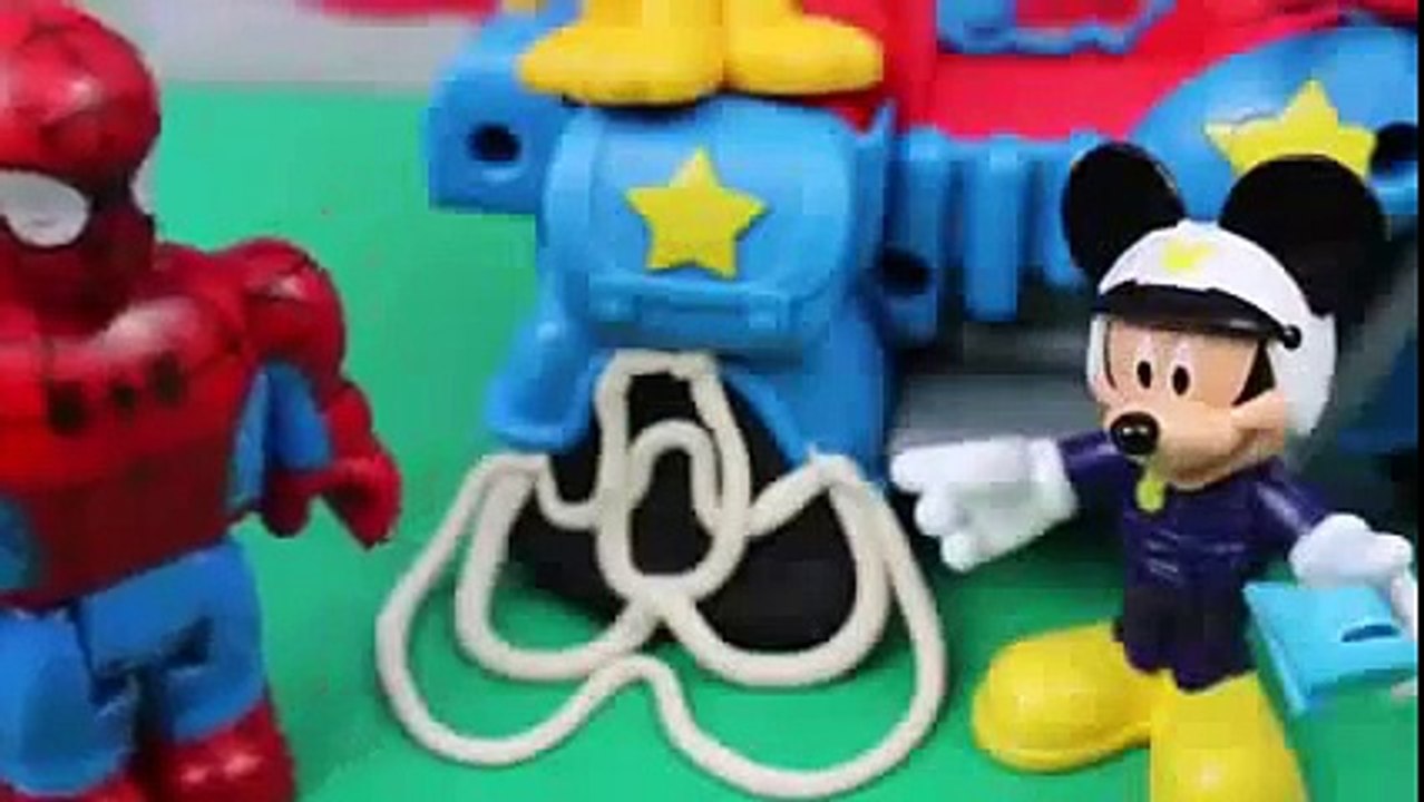 Mickey Mouse Clubhouse Batman Superheroes Duplo Lego Spiderman Play Doh Web Goofy Rescue R