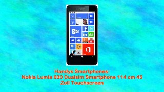 Nokia Lumia 630 Dualsim Smartphone 114 cm 45 Zoll Touchscreen