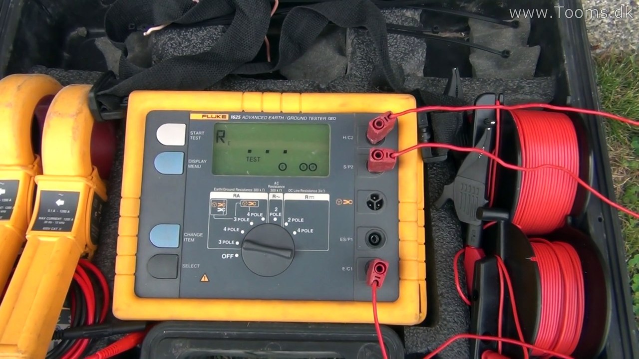 Earth ground testing with Fluke 1625 video Dailymotion