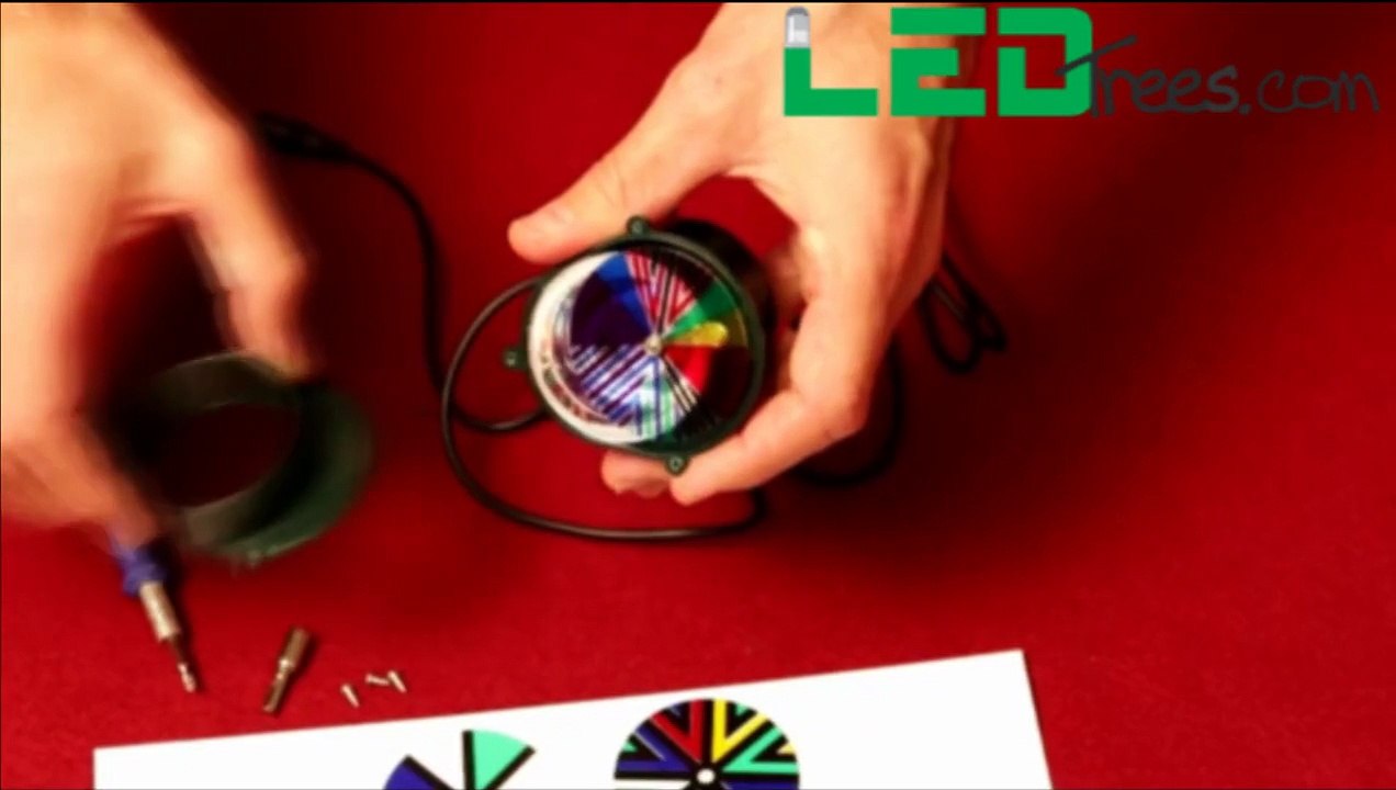 Fiber Optic Christmas Trees | Changing Color Discs