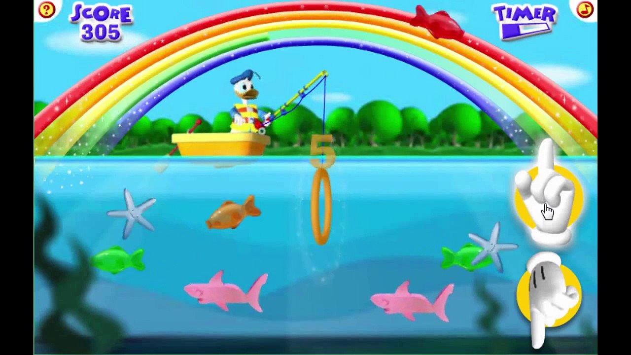 Disney Jr Mickey Mouse Clubhouse Donald's Gone Gooey Fishing Cartoon Animation Game Play W