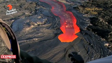 Épaisse coulée de lave sur le volcan hawaïen Kilauea