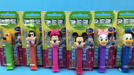 Descargar video: Mickey Mouse Clubhouse Pez Dispensers Pluto Goofy Minnie Mouse Mickey Mouse Daisy Duck Don