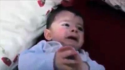 baby cry when hearing the songs and rejoicing when hearing the quran MashALLAH