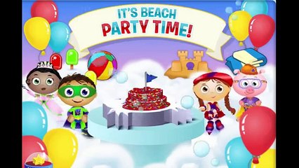 Super Why Cake Maker Beach Party Cartoon Animation PBS Kids Game Play Walkthrough