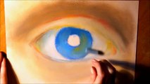 How to Draw an Eye with Pastels/ Realistic Art (Speed Painting)