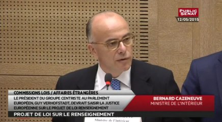 Audition de Jean-Yves Le Drian et de Bernard Cazeneuve sur le projet de Loi sur le renseignement - Audition