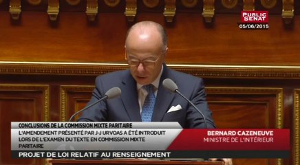 Conclusions de la commission mixte paritaire sur le projet de loi relatif au renseignement - En séance