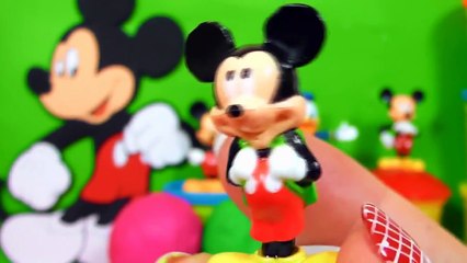 Jucarii Play Doh si surprize pentru copii   Mickey Mouse Surprise Eggs Mickey Mouse Clubhouse