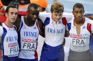 Cinq relais 4x100m français en or en athlétisme