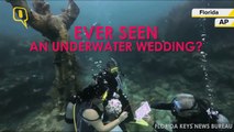 A Miami Couple Exchanges Wedding Vows Underwater