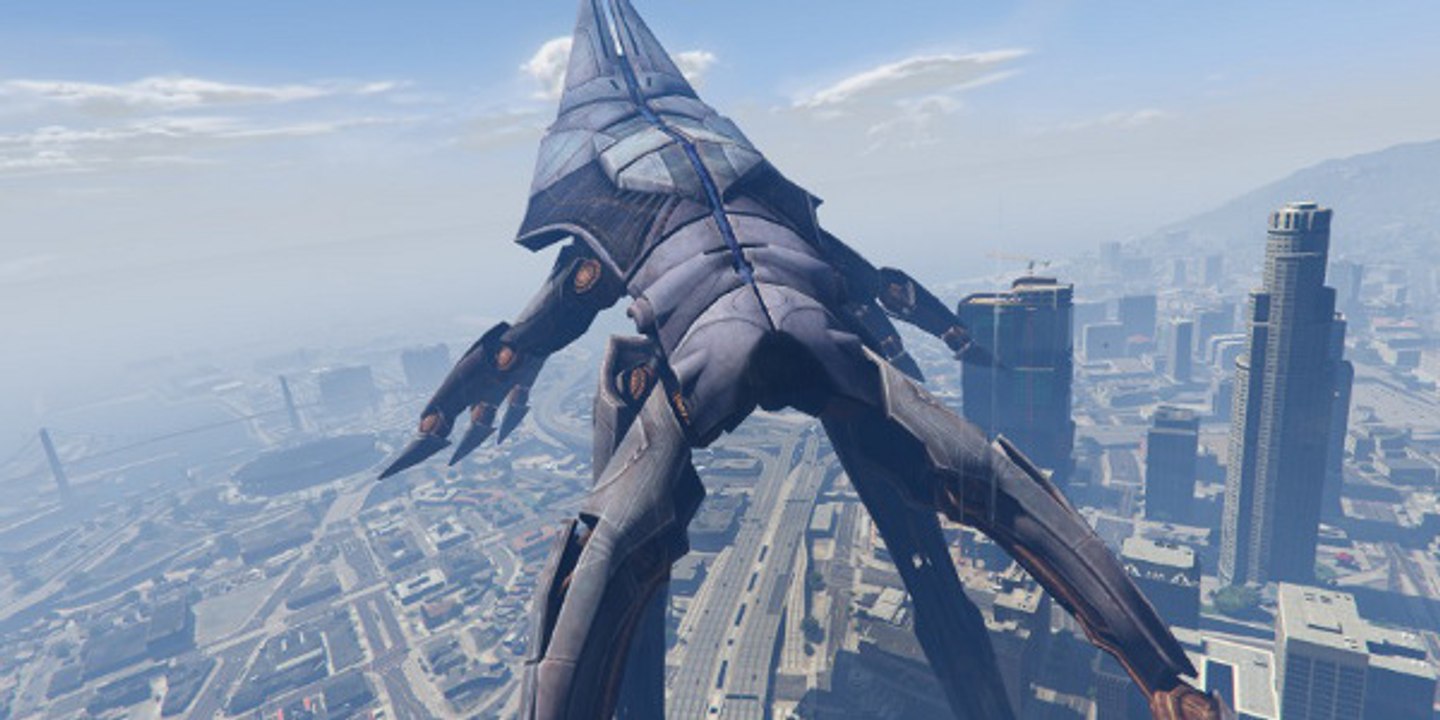 Gta V Mod Mass Effect 3 The Reaper Invasion Video Dailymotion