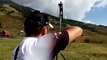 70 meters practice using compound bow  OK-Archery 