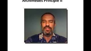 ARCHIMEDES PRINCIPLE IIA