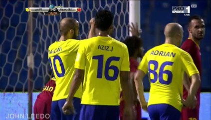 هدف النصر الثاني على القادسية دوري جميل الجوله الثانية