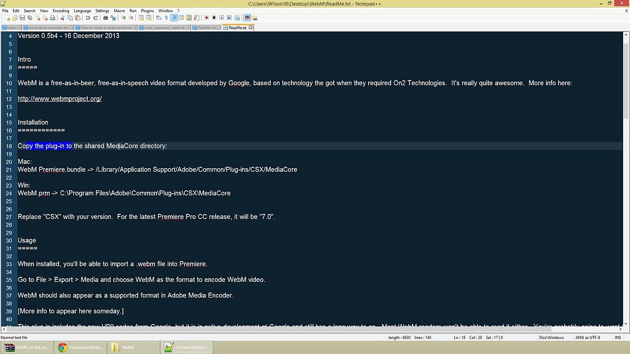 How to: Export Videos to WebM in (CS6) Adobe Premiere Pro or Adobe Media Encoder