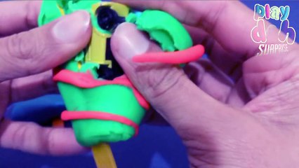 Play Doh Ice Cream Kinder Surprise Eggs Frozen Disney Cars Angry Birds Spongebob Egg