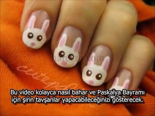 Tavşan Desenli Tırnak Süslemeleri Nasıl Yapılır?