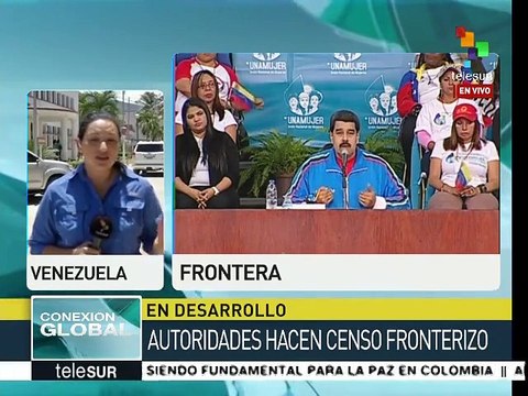 Autoridades venezolanas realizan un censo en la frontera con Colombia
