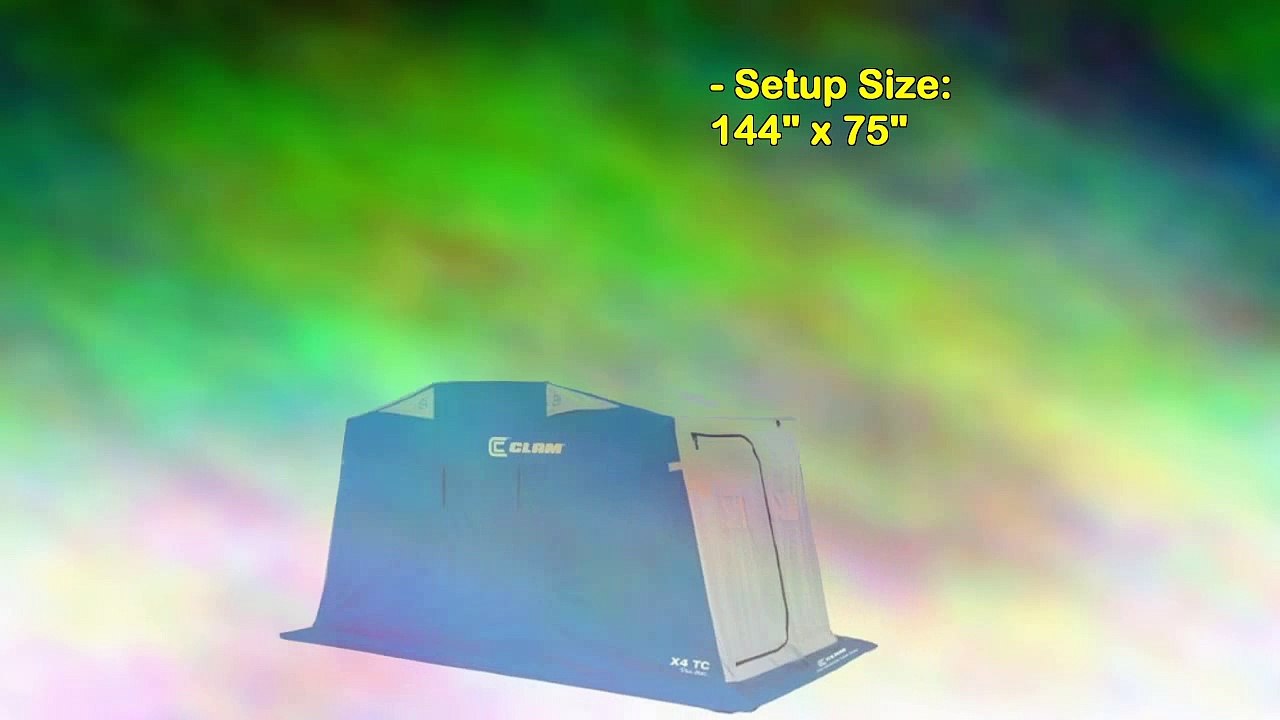 Clam 9201 X4 4 Person 48 Sq Ft Ice Fishing