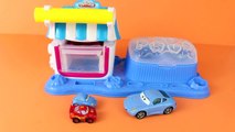 Play Doh Disney Cars Prank Double Desserts New 2014 Play Dough Toy Set Micro Drifters McQueen Family