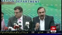 Daniyal Aziz, and Tariq Fazal Chaudhry, Blasting Press Conference, against Imran Khan