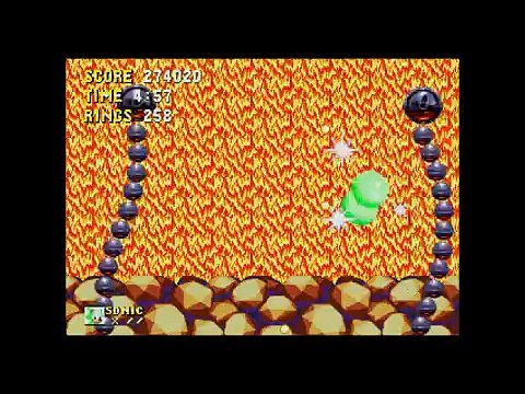 Stage 10 Lava Reef Sonic Sonic 3 and Knuckles